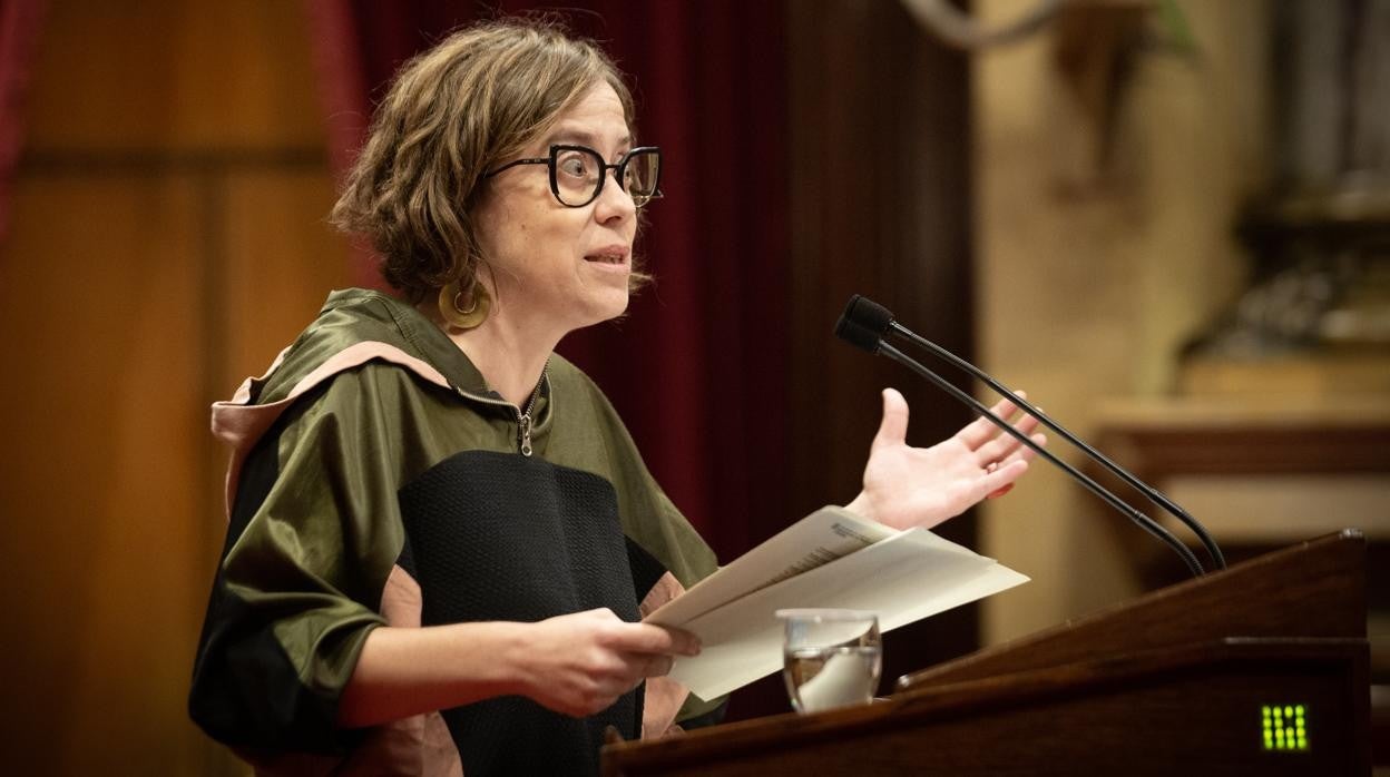 La diputada de la CUP en el Parlament Eulàlia Reguant