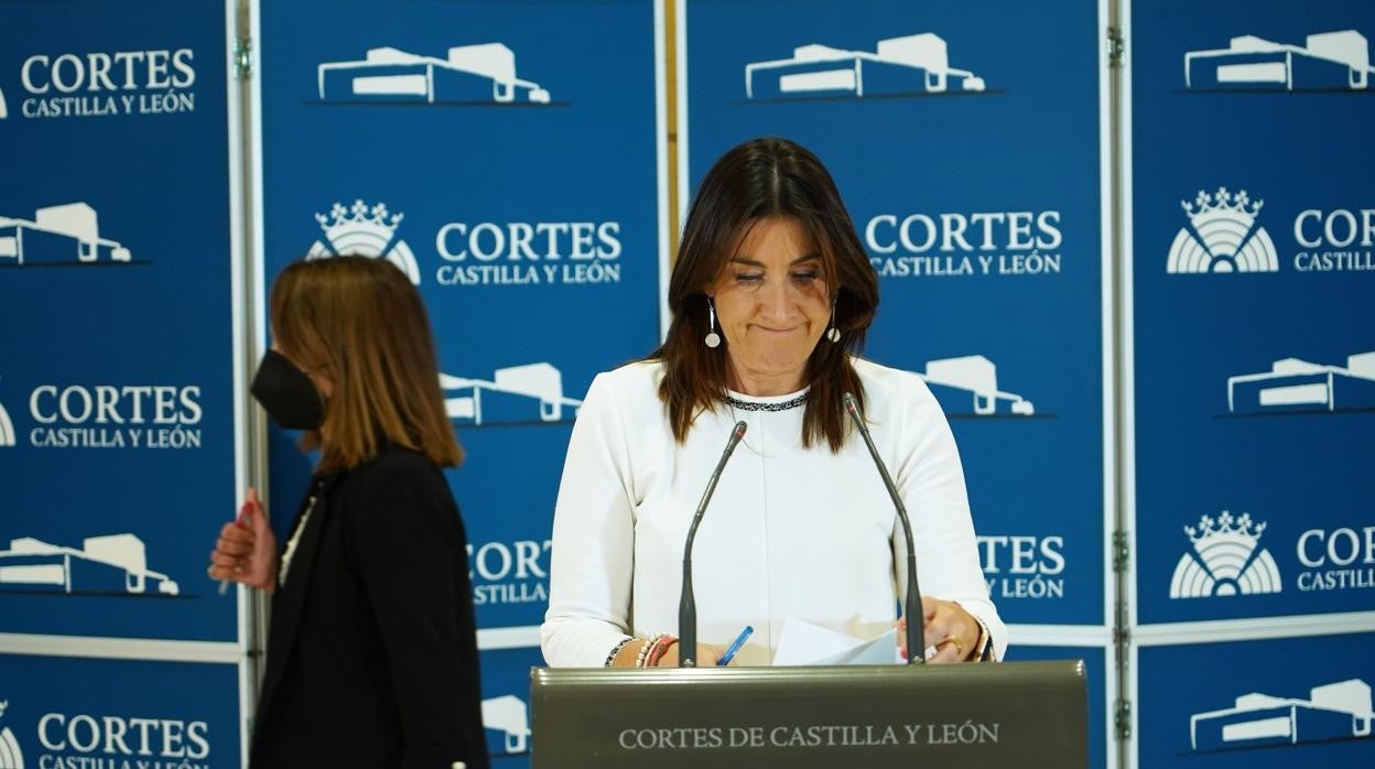 Ana Sánchez durante la rueda de prensa