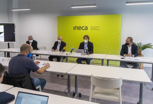 Rueda de prensa en la sede de Ineca