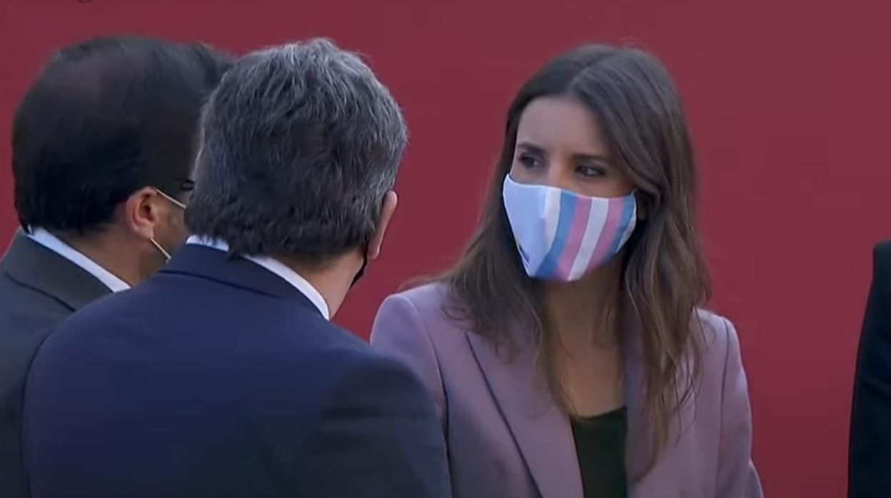 Irene Montero, en el desfile de l Día de la Fiesta Nacional