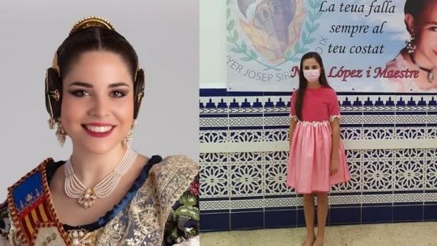 Carmen Martín y Nerea López, fallera mayor y fallera mayor infantil de Valencia 2022