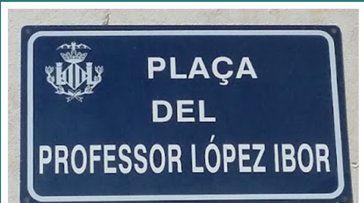 Imagen de la plaza del Profesor López Ibor en Valencia