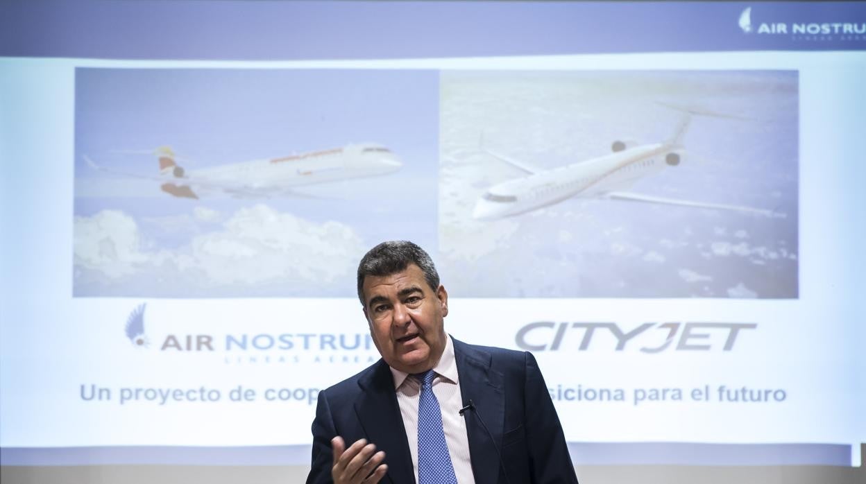 Imagen de archivo del consejero delegado de Air Nostrum, Carlos Bertomeu, en Valencia