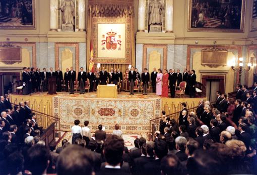 Congreso de los Diputados, el día del juramento de Don Felipe