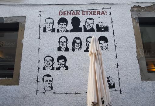 Pintadas en apoyo a los presos de ETA