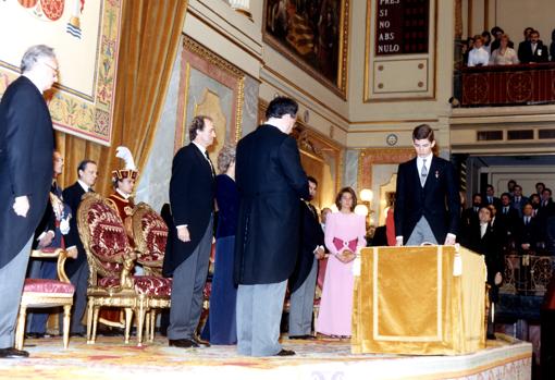 Juramento de Don Felipe, el 30 de enero de 1986