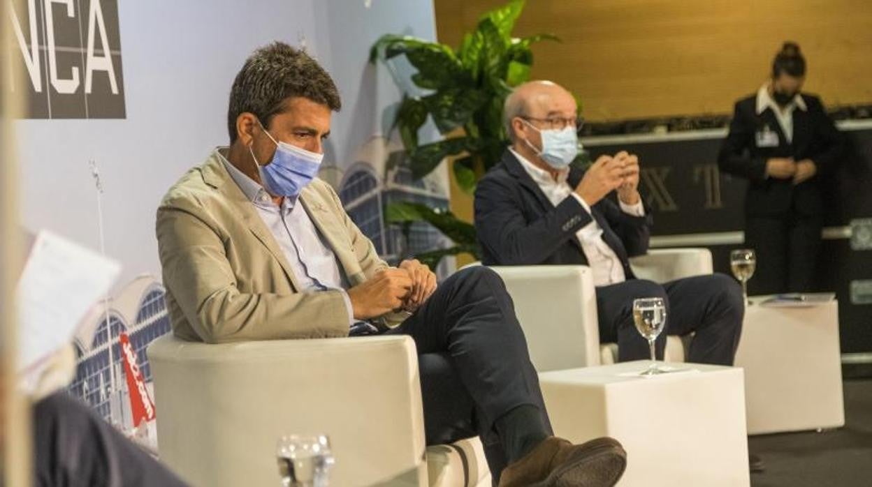 Carlos Mazón, durante el I Foro de Conectividad Costa Blanca