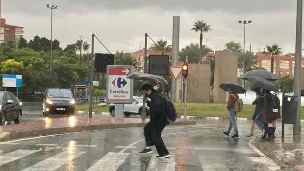 La lluvia deja hasta 100 litros por metro cuadrado en la Vega Baja y obliga a desalojar un colegio en Guardamar