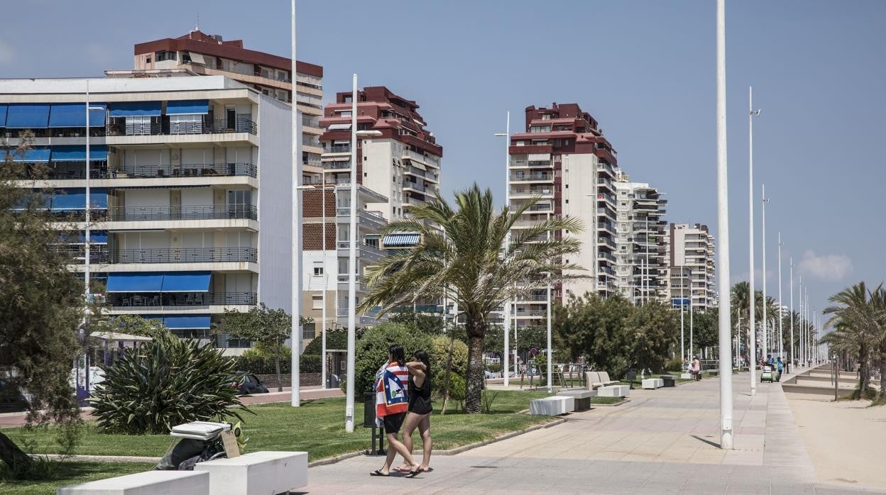 Imagen de recurso del paseo marítimo de la localidad valenciana de Gandía