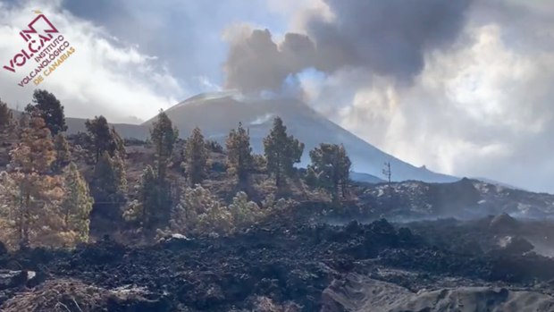 Derrumbe parcial del cono principal y coladas al oeste ponen a La Palma ante un nuevo escenario