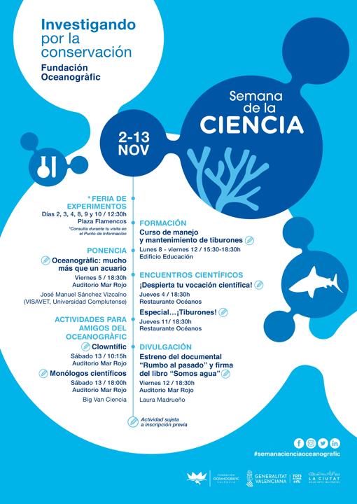 El Oceanogràfic de Valencia programa actividades para todos los públicos en la Semana de la Ciencia