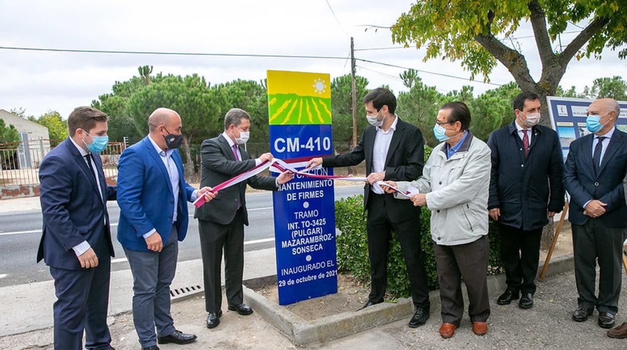 El presidente Emiliano García-Page ha inaugurado un tramo de la CM-410