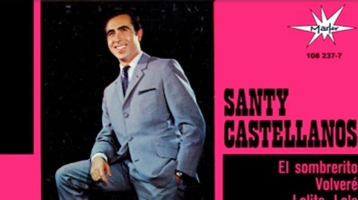 Santy Castellanos en uno de sus discos de promoción