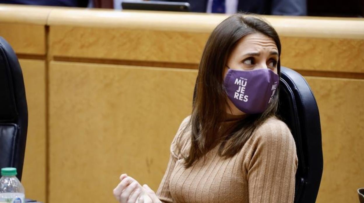 La ministra de Igualdad Irene Montero