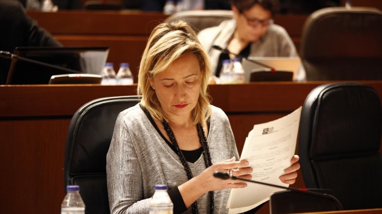 Marta Gastón (PSOE), consejera de Economía y Empleo del Gobierno aragonés que preside Javier Lambán y que comparte con Podemos, los soberanistas de la Chunta y el PAR