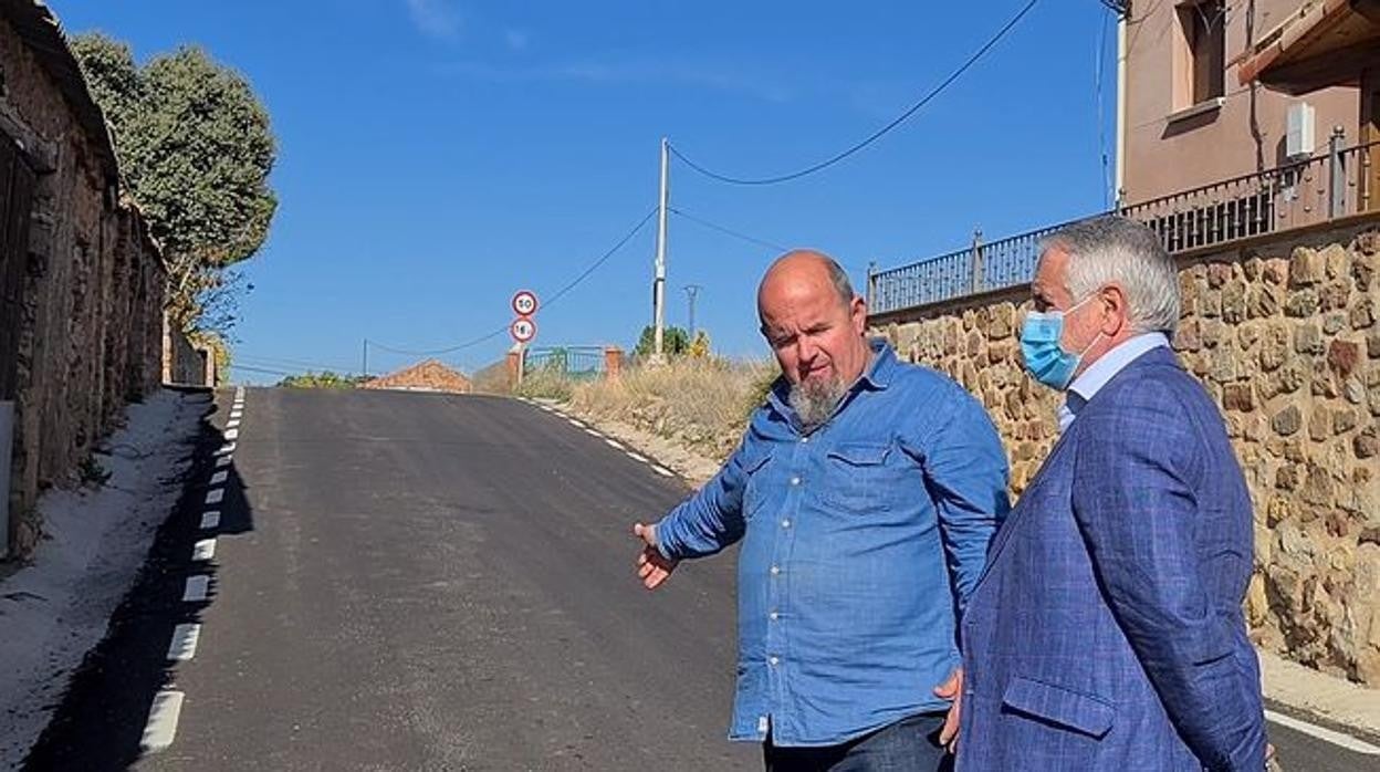 Finalizan los trabajos de mejora de la carretera GU-426 que une Rueda de la Sierra y Torrubia