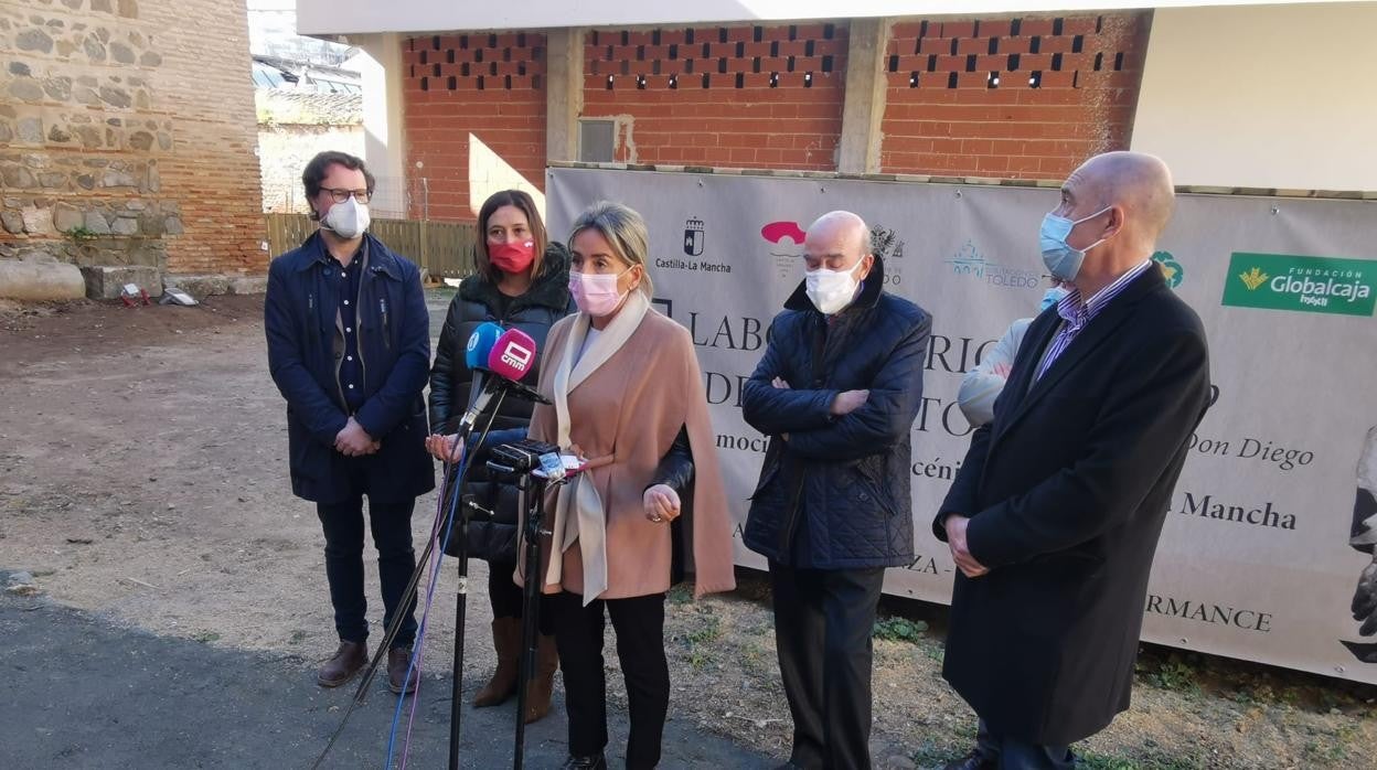 Tolón ha presidido la presentación del programa «Laboratorio de talentos», acompañada de Aña Muñoz, Jesús Corroto y Rafael Torres