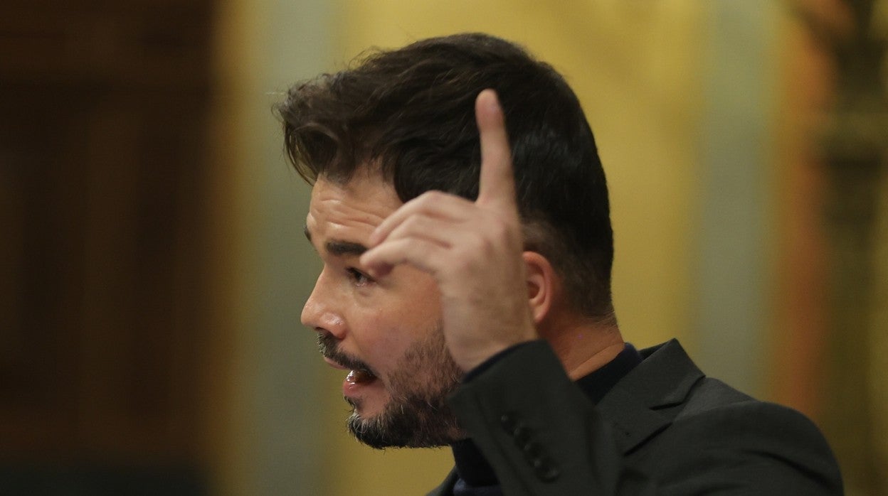 El portavoz de ERC en el Congreso, Gabriel Rufián