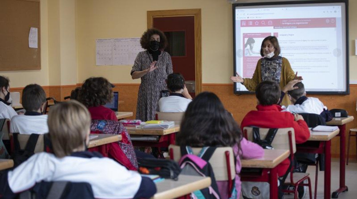 Niños en una clase