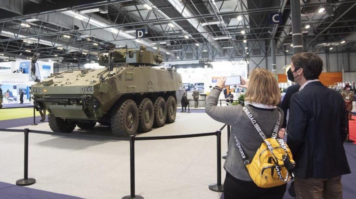 El 8x8, en la feria Feindef celebrada la semana pasada en Madrid