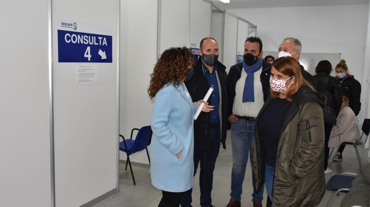 La alcaldesa, Tita García Élez, ayer en Talavera Ferial