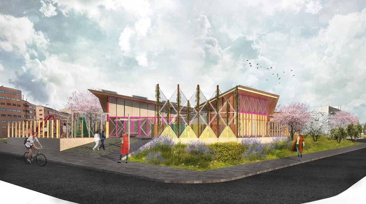 Recreación del proyecto del Centro de Innovación en Economía Circular en la calle Prat 59