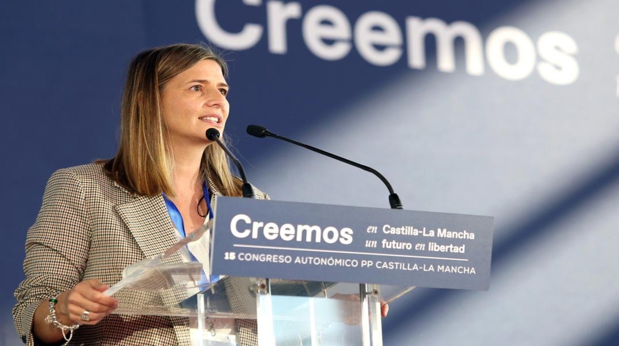 Carolina Agudo durante su intervención en el Congreso