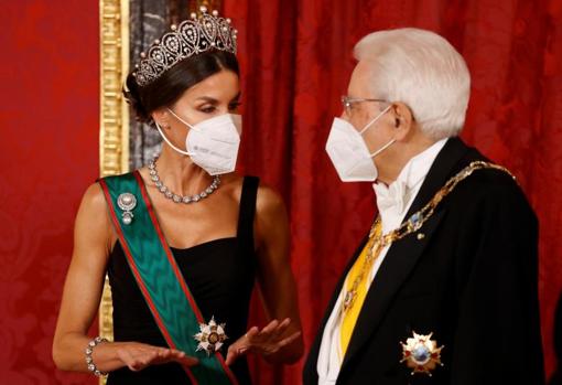 La Reina, con el presidente Mattarella