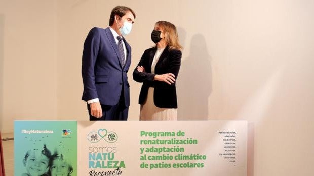 Árboles, zonas verdes y huertos para los patios de 65 colegios de Castilla y León