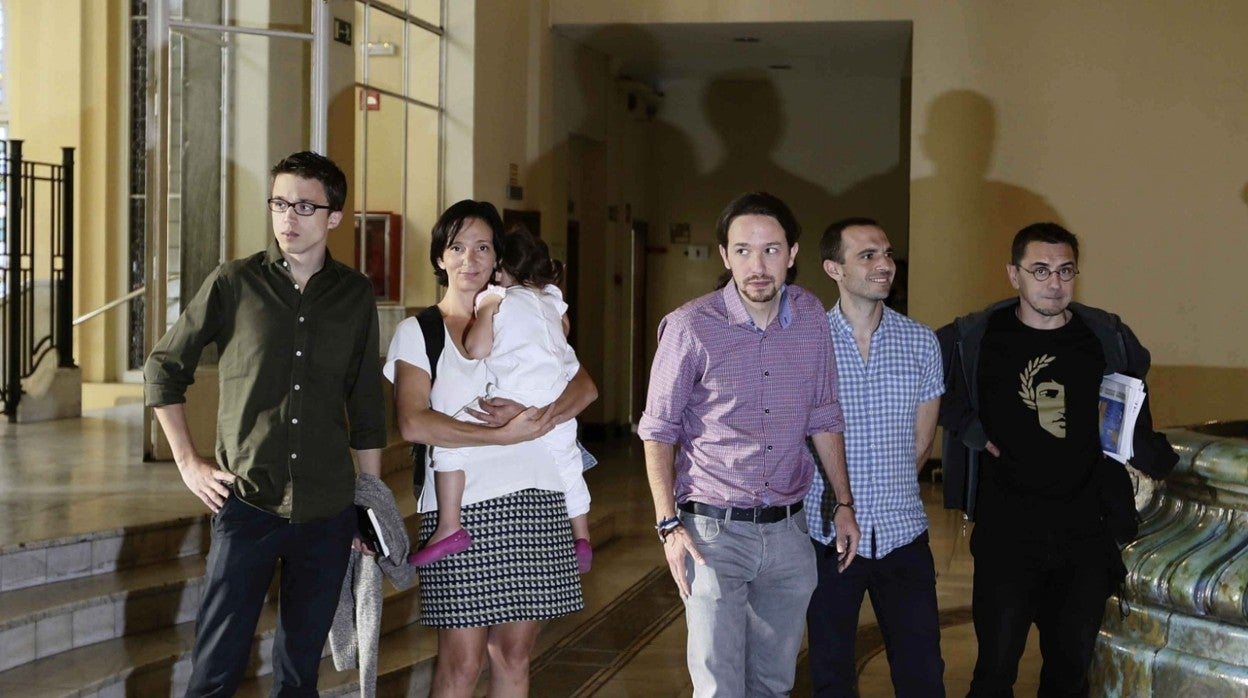 Los cofundadores de Podemos en una imagen de archivo