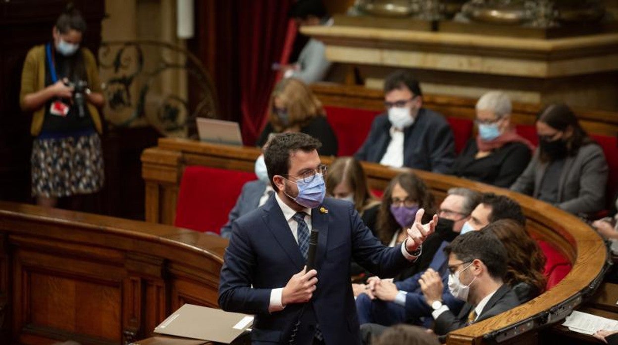 Aragonès, recientemente en el Parlament