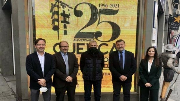 Yturralde y José Mercé, en los actos del XXV Aniversario de Cuenca como Ciudad Patrimonio