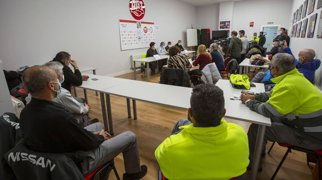 Representantes del Comité de Empresa de Nissan