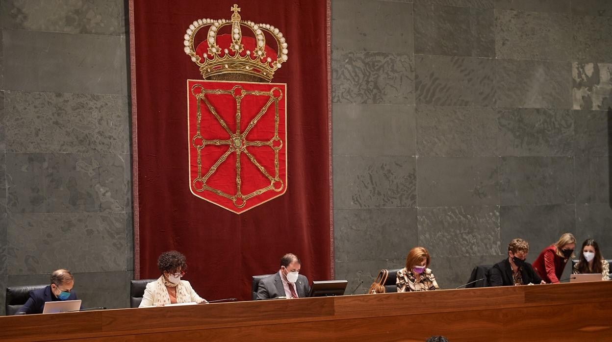 Imagen de la sesión de pleno del Parlamento de hoy.