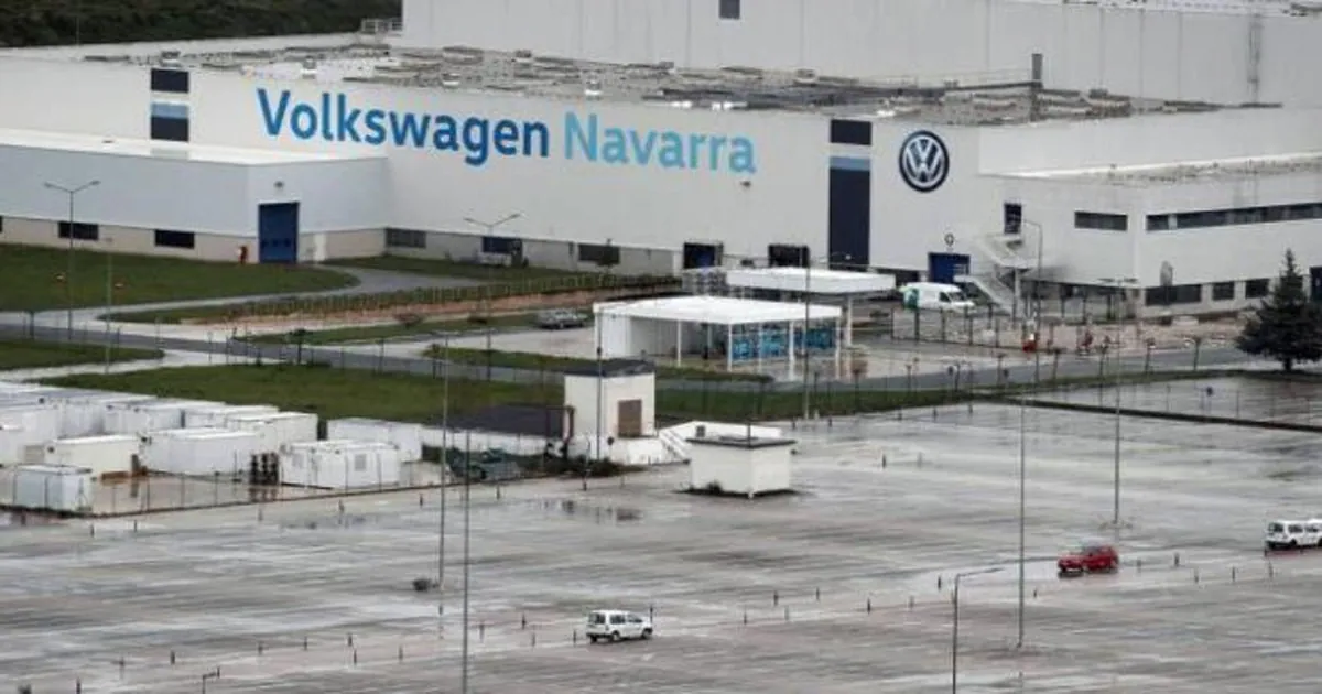 Imagen de la fábrica de Volkswagen en Navarra.