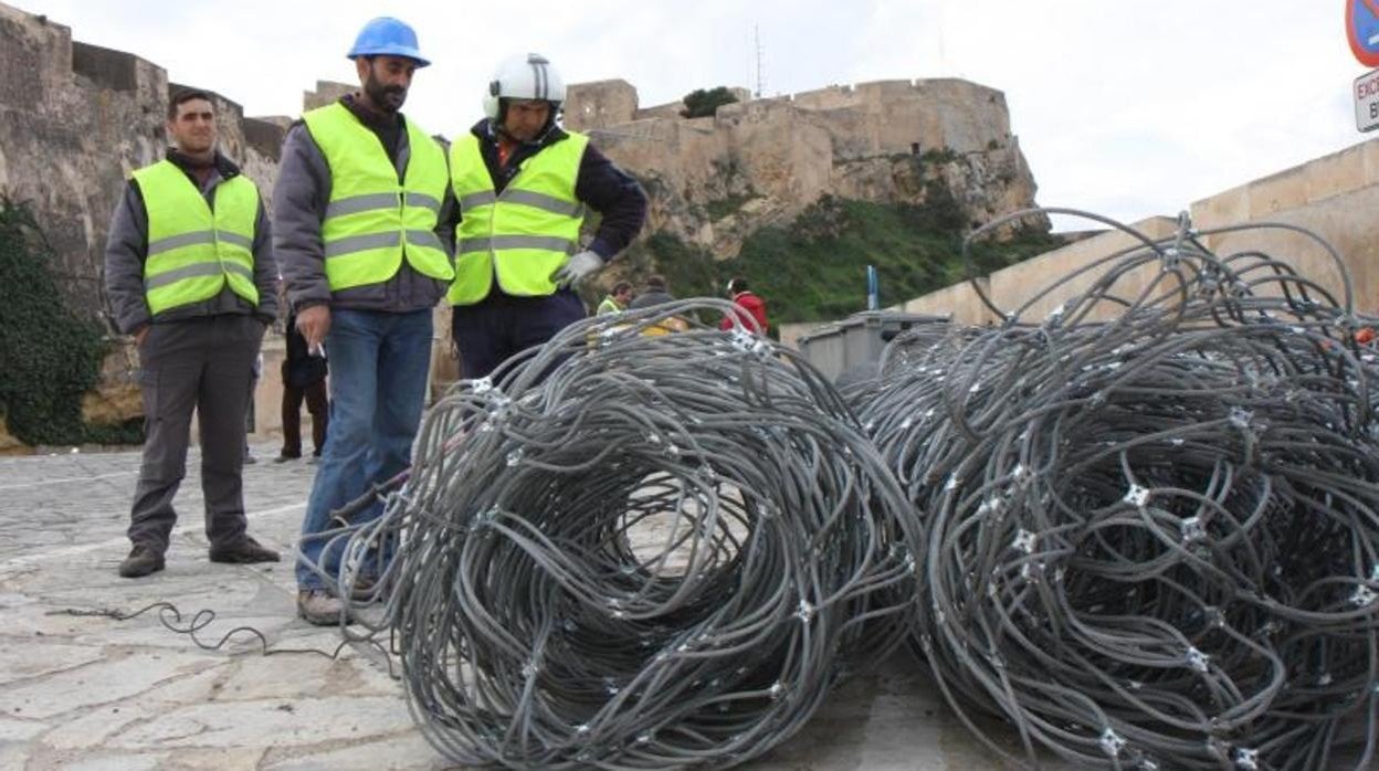 Obras en el Castillo de Santa Bárbara