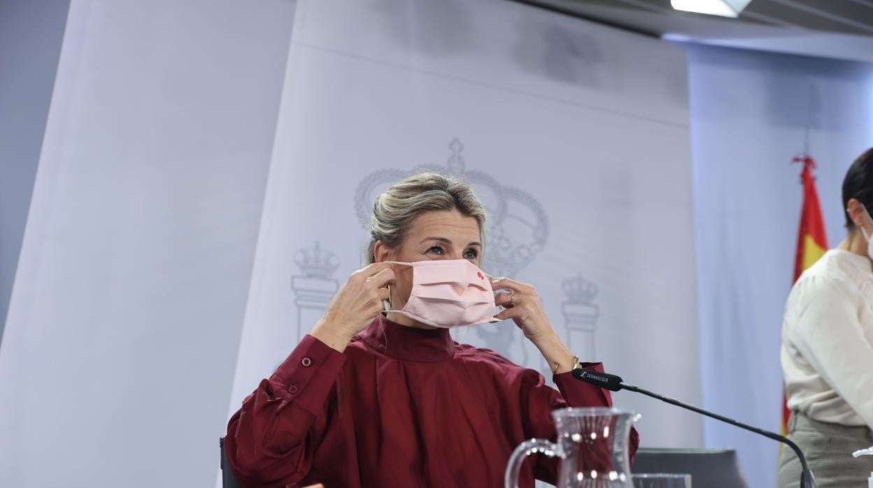 Imagen de la vicepresidenta segunda del Gobierno de España, Yolanda Díaz