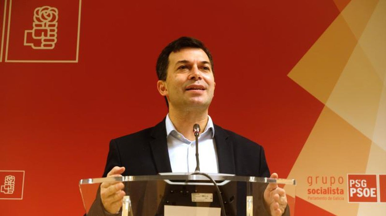 Gonzalo Caballero, en una rueda de prensa esta semana