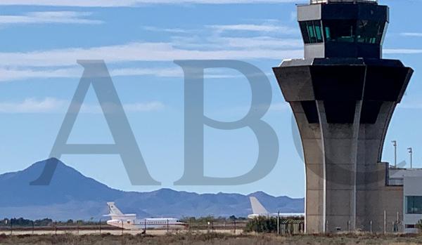 Imagen del Falcon en el aeropuerto de Corvera