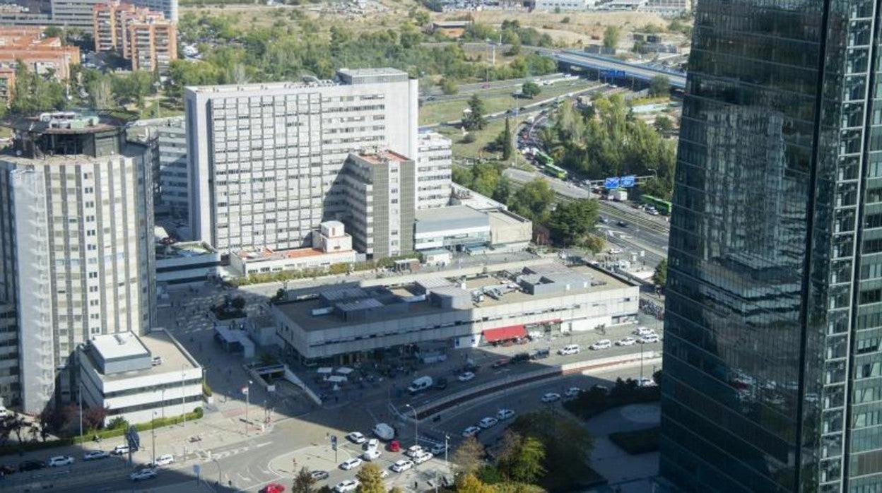 Vista desde las torres del acceso al hospital de La Paz