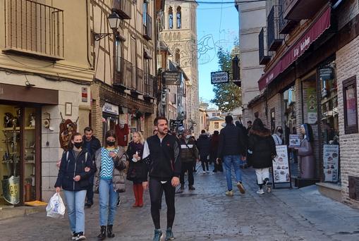 La calle de Santo Tomé, una de las más concurridas