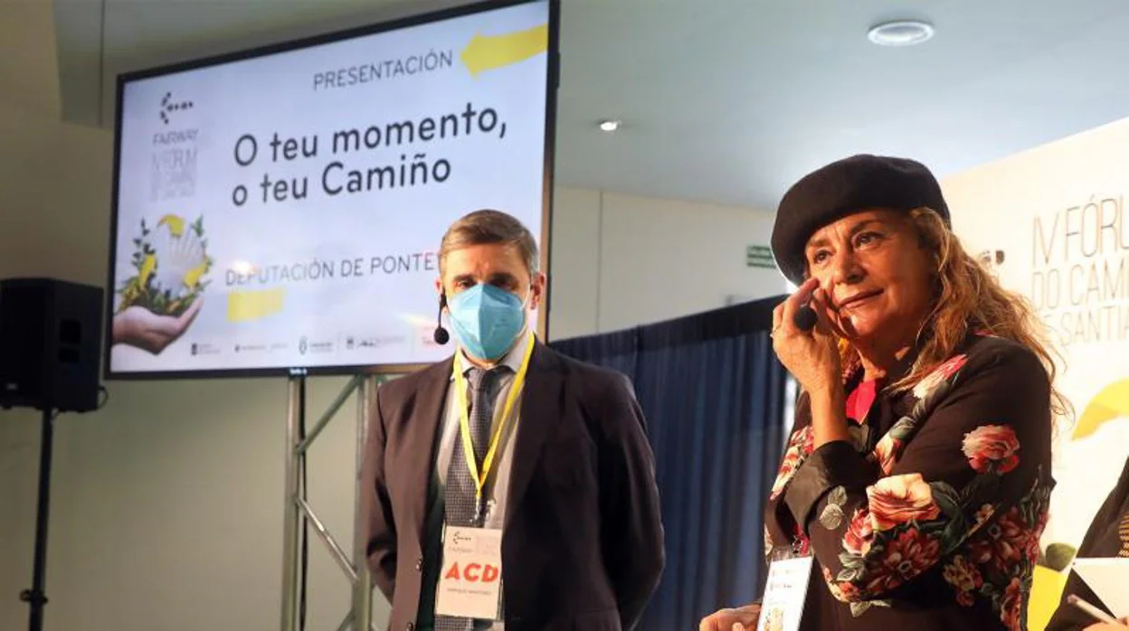 Carmela Silva, en un acto de la Diputación de Pontevedra, en noviembre