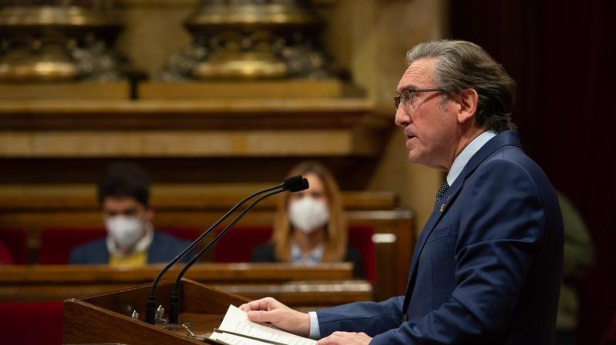 El consejero catalán, Jaume Giró, recientemente en el Parlamento catalán