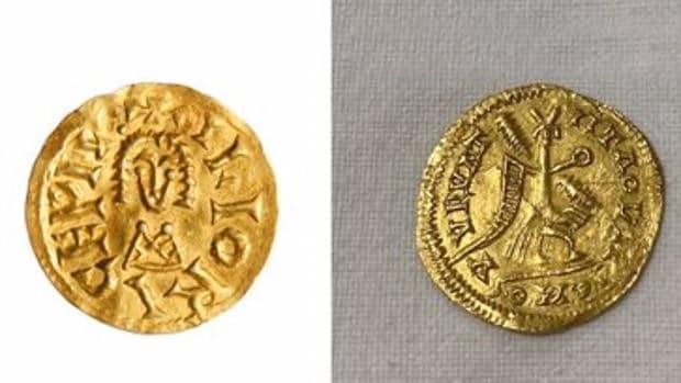 Recuperada una moneda visigoda de oro de gran valor histórico en Saceruela, Ciudad Real