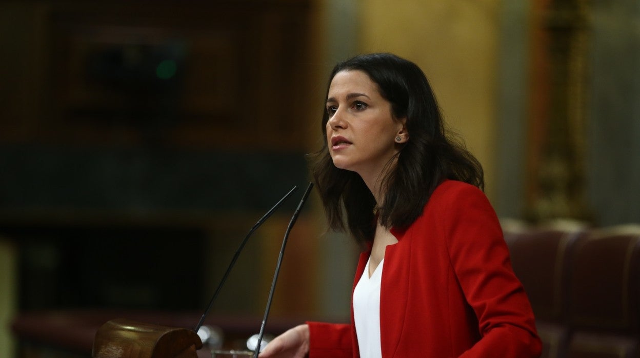 Inés Arrimadas, líder de Ciudadanos, en el Congreso