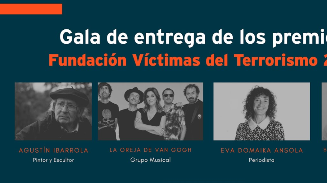 Sigue en directo la gala de entrega de los premios Fundación Víctimas del Terrorismo 2021