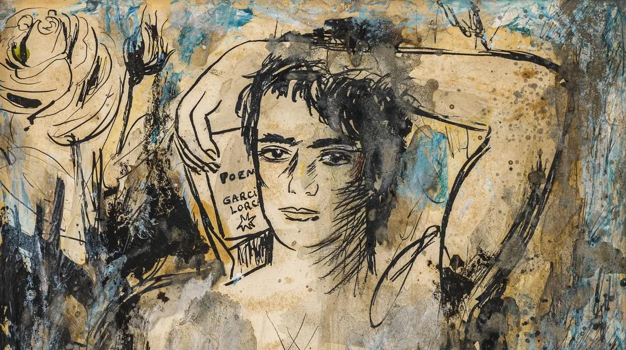 Retrato de Lorca realizado por Prieto