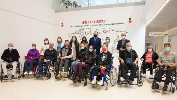 'Cons-ciencia', felicidad y salud, lema de la pared de los buenos deseos del Hospital de Parapléjicos de Toledo