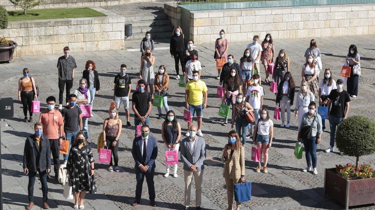 Recepción de grupos Erasmus en León el curso pasado