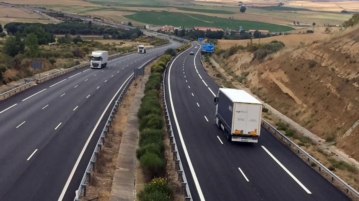 La autovía A-62 a su paso por Zamora